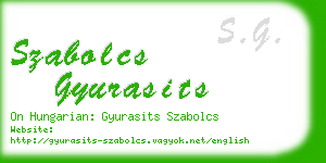 szabolcs gyurasits business card